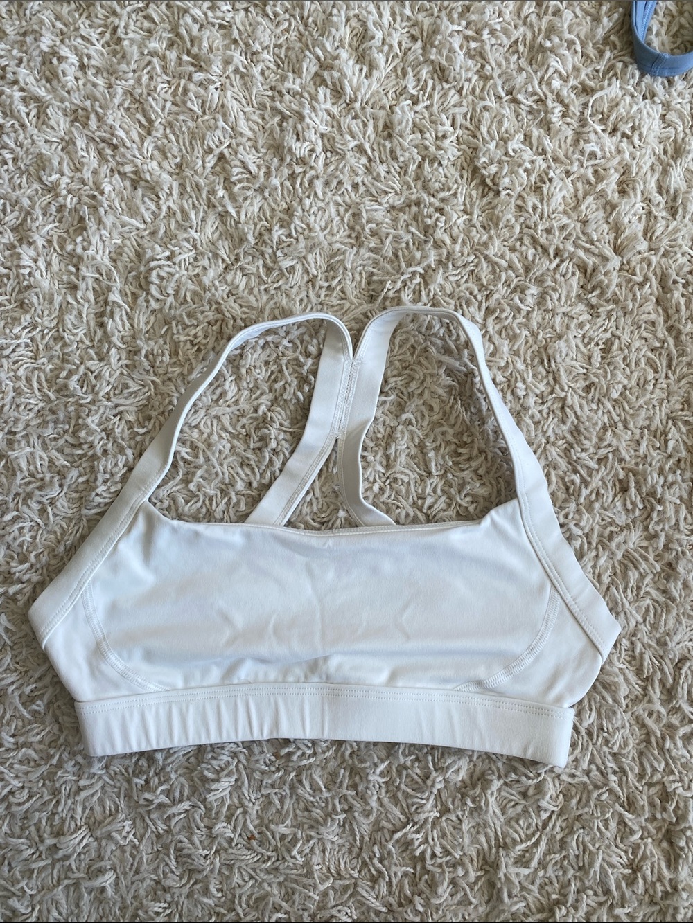 GARAGE White strappy sports bra